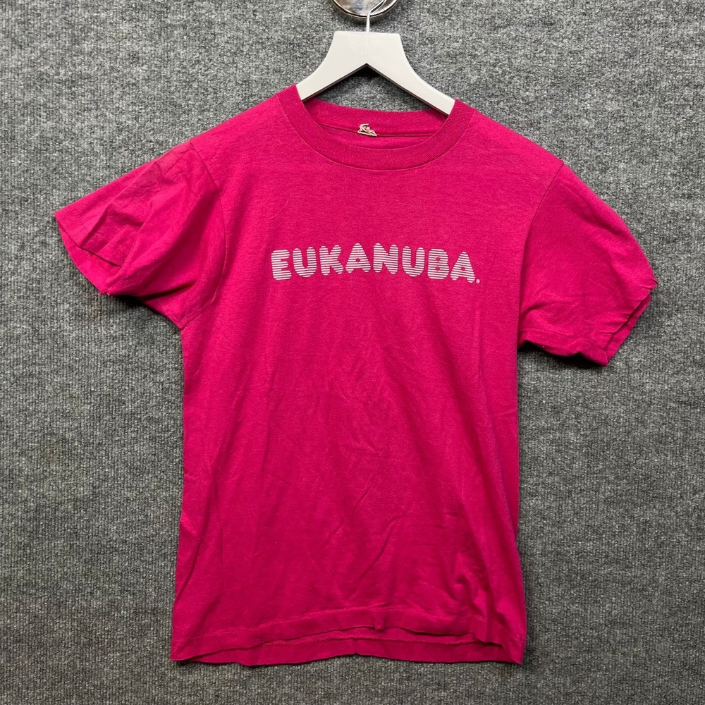 Vintage Screen Stars Eukanuba T-Shirt Men's Pink Single Stitch USA Made - Small